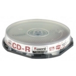 Диск CD-R Axent 700MB/80min 52X,  10 штук, cake