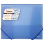 Папка на резинках Axent 1505-22-А, В5, прозрачная синяя