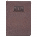 Ежедневник датированный BuroMax AMAZONIA 2017, A5, коричневый