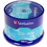 Диск CD-R Verbatim 700MB/80min 52X, 50 штук, extra cake