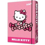 Папка для тетрадей картонная Kite Hello Kitty B5, на резинке 
