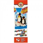 Пластилин KIN "Пингвины", карт.уп., 200г., 10 цв.