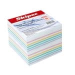 Блок бумаги Skiper 85х85, 800 листов, непроклеенный, Микс