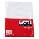 Файл Axent А4+, глянцевый, 30 мкм, 100шт.