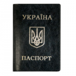 Обложка для паспорта PantaPlast, кожзам, черный
