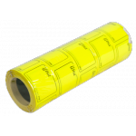 Ценник цветной прямоугольный (тип D), 36х29мм, 166шт., желтый